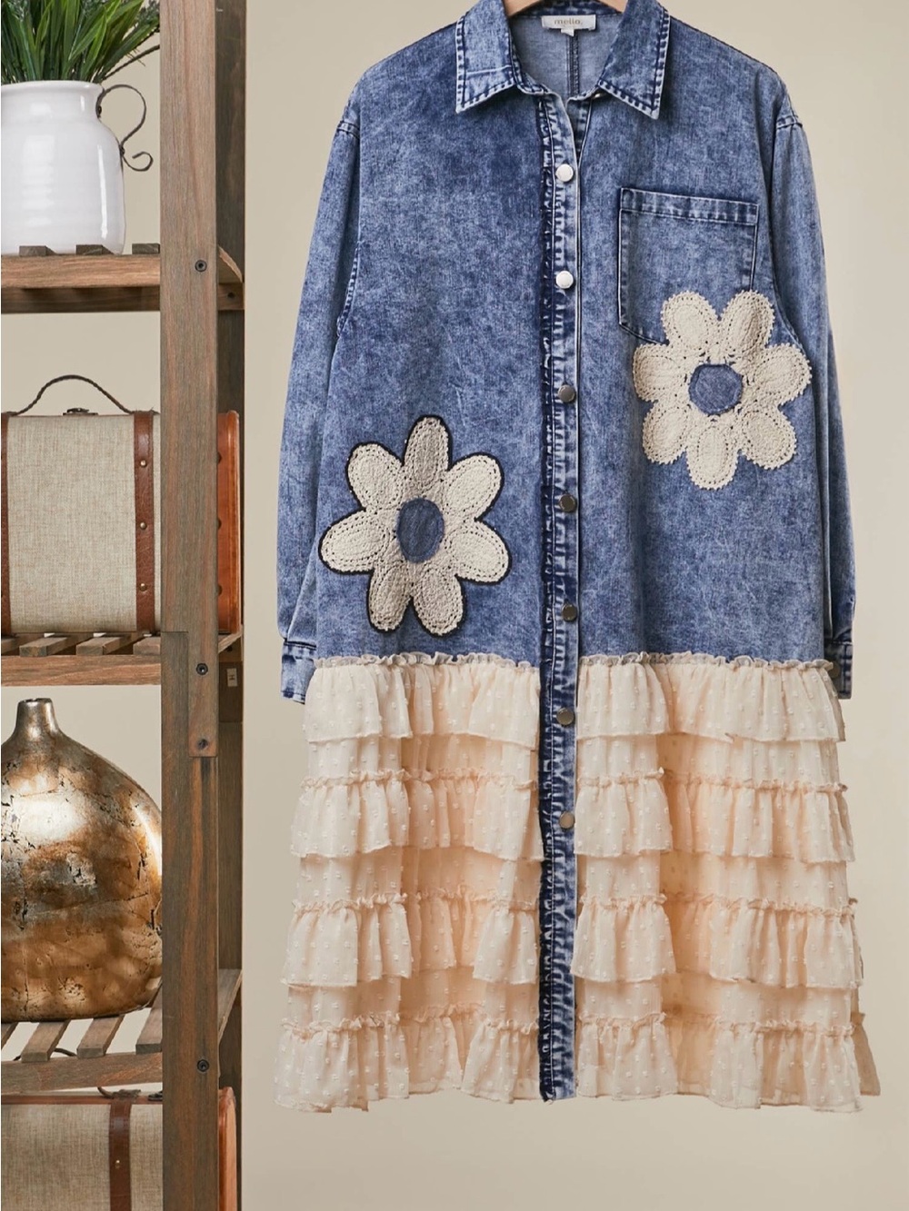 Mello Daisy Dreams Denim Dress
